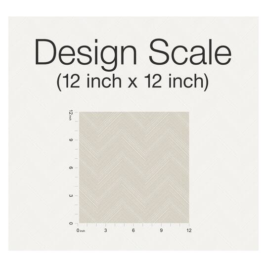RoomMates White & Beige Herringbone Weave Peel & Stick Wallpaper